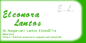 eleonora lantos business card